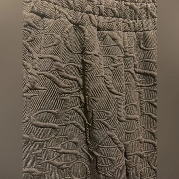 New Mix Black Patterned Jogger Pants Pockets Elastic Waist Sz XL - Picture 4 of 10